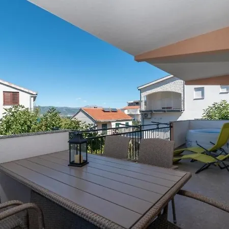 In Mastrinka With Sea View, Terrace, Air Conditioning, Wifi 5159-3 Trogir
